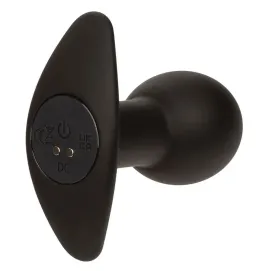 CALEXOTICS - ROCK BOTTOM ANAL PLUG 10 VIBRATIONS SILICONE BLACK