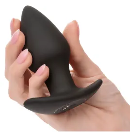 CALEXOTICS - ROCK BOTTOM PERFECT ANAL PLUG 10 VIBRATIONEN SILIKON SCHWARZ