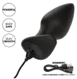 CALEXOTICS - ROCK BOTTOM PERFECT ANAL PLUG 10 VIBRATIONS SILICONE BLACK CALEXOTICS - ROCK BOTTOM PERFECT ANAL PLUG 10 VIBRATIONS SILICONE BLACK