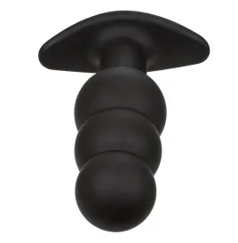 CALEXOTICS - ROCK BOTTOM BEADED ANAL PLUG 10 VIBRATIONS SILICONE BLACK