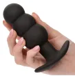 CALEXOTICS - ROCK BOTTOM BEADED ANAL PLUG 10 VIBRATIONS SILICONE BLACK CALEXOTICS - ROCK BOTTOM BEADED ANAL PLUG 10 VIBRATIONS SILICONE BLACK