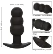 CALEXOTICS - ROCK BOTTOM BEADED ANAL PLUG 10 VIBRATIONS SILICONE BLACK CALEXOTICS - ROCK BOTTOM BEADED ANAL PLUG 10 VIBRATIONS SILICONE BLACK