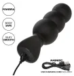 CALEXOTICS - ROCK BOTTOM PLUG ANAL CON CUENTAS 10 VIBRACIONES SILICONA NEGRO CALEXOTICS - ROCK BOTTOM PLUG ANAL CON CUENTAS 10 VIBRACIONES SILICONA NEGRO