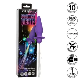 CALEXOTICS - SOUTHERN LIGHTS LIGHT UP ANAL PLUG 10 VIBRATIONS SILICONE PURPLE