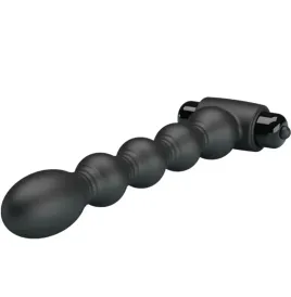 PRETTY LOVE - LYNN SILICONE ANAL PLUG 10 VIBRATIONS BLACK