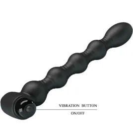 PRETTY LOVE - LYNN PLUG ANAL SILICONA 10 VIBRACIONES NEGRO