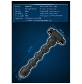 MR PLAY - MASAJEADOR PLUG ANAL CON VIBRACIÓN