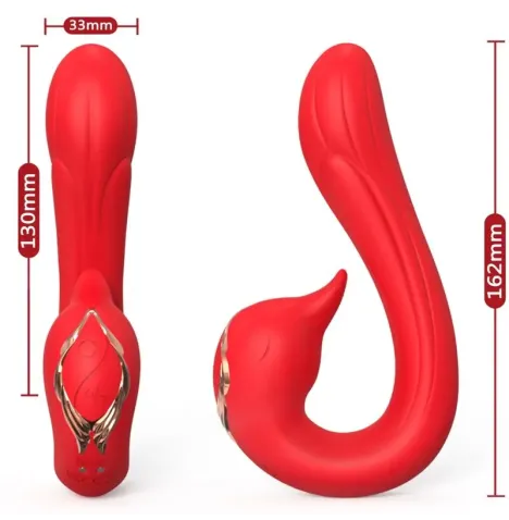 ARMONY - DELFIN VIBRADOR MULTIPOSICION and EFECTO CALOR ROJO