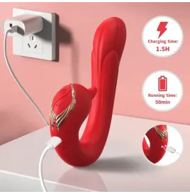ARMONY - DELFIN VIBRADOR MULTIPOSICION and EFECTO CALOR ROJO