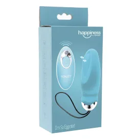TOYJOY - HAPPINESS IM SO EGGCITED VIBRATEUR TÉLÉCOMMANDE BLEU