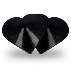 COQUETTE CHIC DESIRE - NIPPLE COVERS BLACK HEARTS