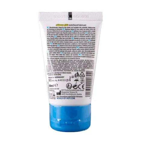 HOT - EXXTREME GLIDE LUBRICANTE BASE AGUA ACEITE CONFORT A 30 ML