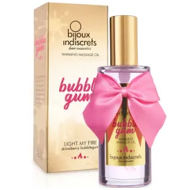 BIJOUX INDISCRETS - LIGHT MY FIRE OLIO DA MASSAGGIO EFFETTO CALORE GUSTO GOMMA