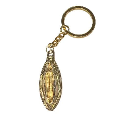 DIABLO PICANTE - PORTACHIAVI IN METALLO CON LABBRA ORO