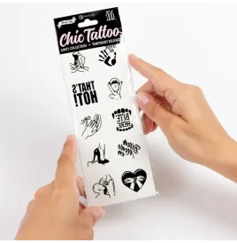 SECRET PLAY - SET MIT 10 TEMPORREN TATTOOS DER KINKY COLLECTION