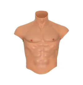 VERBORGENE BEDÜRFNIS - ALTER EGO SILIKON-MÄNNERTORSO-SHIRT MIT ABS-FLEISCH