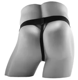 FETISH FANTASY SERIES - STRAP-ON VIBRANTE CAVO REALISTICO CON SFERE DA 17,8 CM