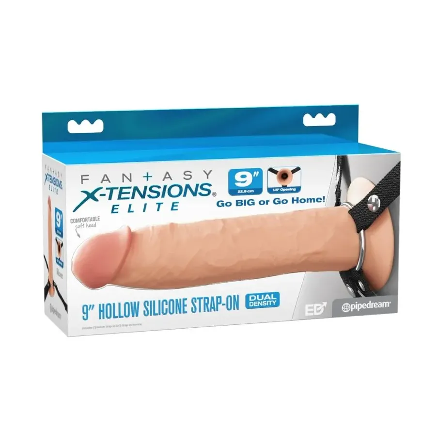 FANTASY X-TENSIONS - ELITE REALISTIC HOLLOW STRAP-ON 24.1 CM FANTASY X-TENSIONS - ELITE REALISTIC HOLLOW STRAP-ON 24.1 CM