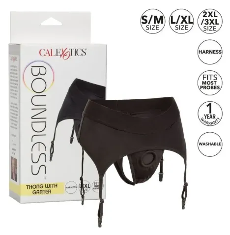 CALEXOTICS - PERIZOMA SENZA SFILATURA CON GIARRETTIERA S-M