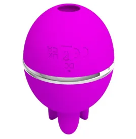 PRETTY LOVE - VIBRATEUR ROND EN SILICONE GEMINI BALL VIOLET