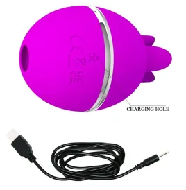 PRETTY LOVE - VIBRATEUR ROND EN SILICONE GEMINI BALL VIOLET