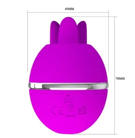 PRETTY LOVE - VIBRATEUR ROND EN SILICONE GEMINI BALL VIOLET