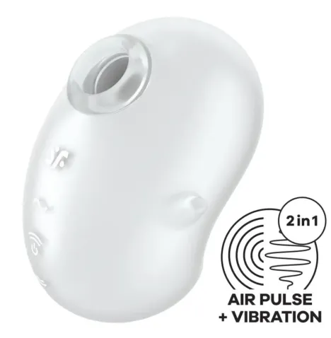 SATISFYER - CUTIE GHOST VIBRADOR LAY-ON BLANCO