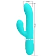 PRETTY LOVE - VIBRATEUR MULTIFONCTION G-SPOT VERT AQUA PRETTY LOVE - VIBRATEUR MULTIFONCTION G-SPOT VERT AQUA