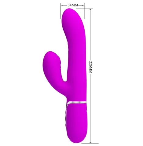 PRETTY LOVE - VIBRATEUR MULTIFONCTION G-SPOT FUCHSIA