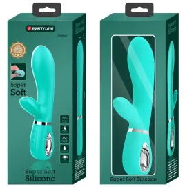 PRETTY LOVE - VIBRATORE MULTIFUNZIONE G-SPOT THOMAS VERDE ACQUA