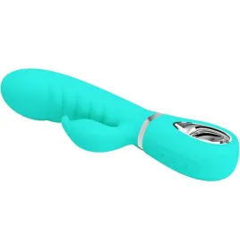 PRETTY LOVE - PRESCOTT MULTIFUNKTIONS-G-SPOT-VIBRATOR AQUA GREEN