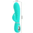 PRETTY LOVE - VIBRATEUR MULTIFONCTION G-SPOT PRESCOTT VERT AQUA PRETTY LOVE - VIBRATEUR MULTIFONCTION G-SPOT PRESCOTT VERT AQUA