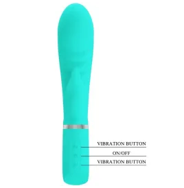 PRETTY LOVE - PRESCOTT MULTIFUNKTIONS-G-SPOT-VIBRATOR AQUA GREEN
