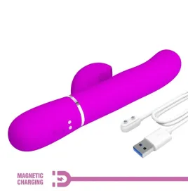 PRETTY LOVE - PERLITA VIBRADOR PUNTO G 3 EN 1 MULTIFUNCIÓN VIOETA