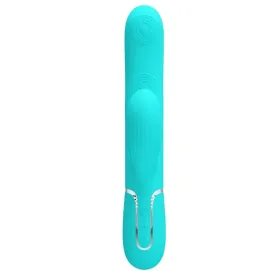 PRETTY LOVE - PERLITA VIBRATEUR MULTIFONCTION 3 EN 1 POINT G VERT AQUA