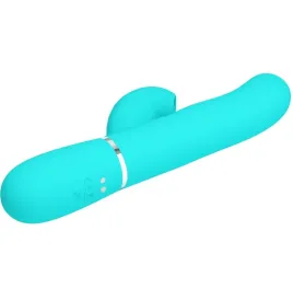 PRETTY LOVE - PERLITA VIBRADOR PUNTO G 3 EN 1 MULTIFUNCIÓN VERDE AGUA