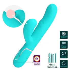 PRETTY LOVE - PERLITA VIBRADOR PUNTO G 3 EN 1 MULTIFUNCIÓN VERDE AGUA