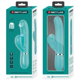 PRETTY LOVE - PERLITA MULTIFUNKTIONS-3-IN-1-G-PUNKT-VIBRATOR AQUA GRÜN