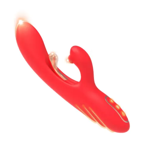 ARMONY - G-SPOT AND CLITORIS STIMULATOR VIBRATOR WITH OSCILLATING TONGUE RED