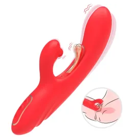 ARMONY - G-PUNKT- UND KLITORIS-STIMULATOR-VIBRATOR MIT OSZILLIERENDER ZUNGE ROT