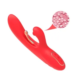 ARMONY - VIBRATEUR STIMULATEUR POINT G ET CLITORIS AVEC LANGUE OSCILLANTE ROUGE