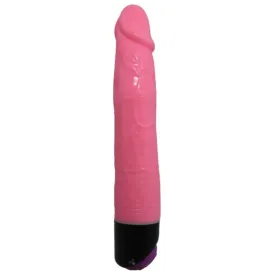 BAILE - COLORFUL SEX REALISTIC VIBRATOR PINK 23 CM