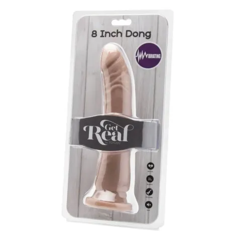 GET REAL - DONG 20,5 CM VIBRATING NATURAL