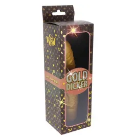 GET REAL - GOLD DICKER STIM VIBRATEUR OR