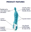 SATISFYER - AMAZING 2 ASPOT VIBRATOR TURQUOISE SATISFYER - AMAZING 2 ASPOT VIBRATOR TURQUOISE