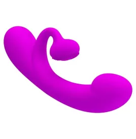 PRETTY LOVE - VIBRATEUR ET SUCCION CLITORISÉ EN SILICONE SINCÈRE VIOLET