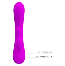 PRETTY LOVE - VIBRATEUR ET SUCCION CLITORISÉ EN SILICONE SINCÈRE VIOLET
