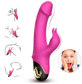 ARMONY - METEROR DILDO VIBRATORE RABBIT ROTATOR FUCSIA