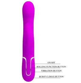 PRETTY LOVE - VIBRADOR RABBIT PERLAS VIOLETA