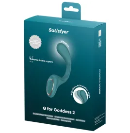 SATISFYER - G FOR GODDESS 2 RABBIT VIBRATOR BOTTLE GREEN